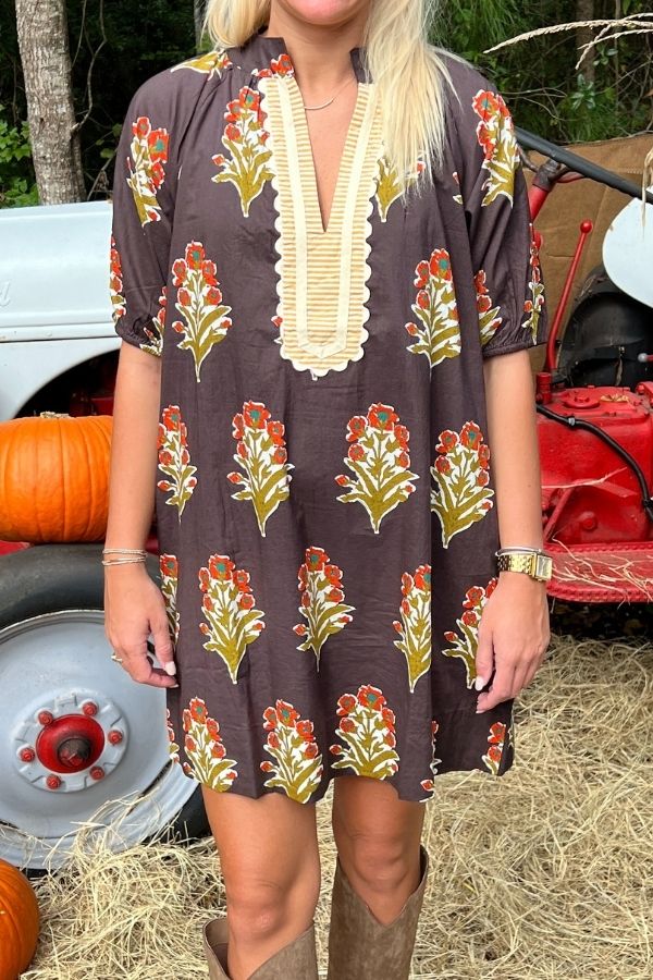 Hanover dress, brown