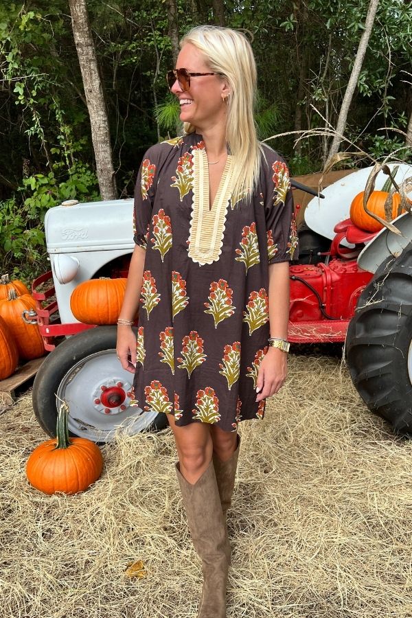 Hanover dress, brown