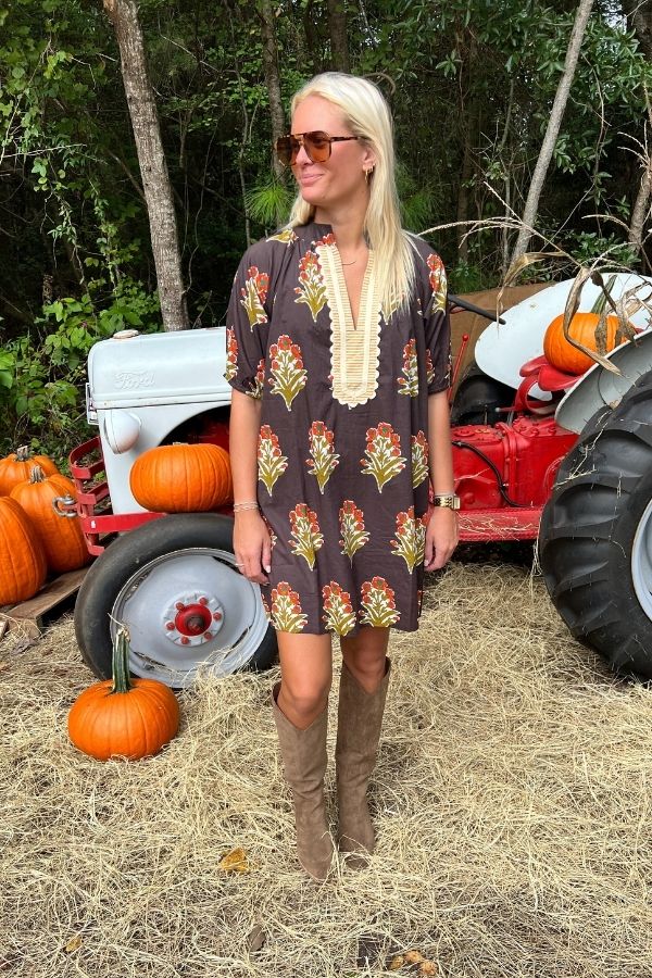 Hanover dress, brown