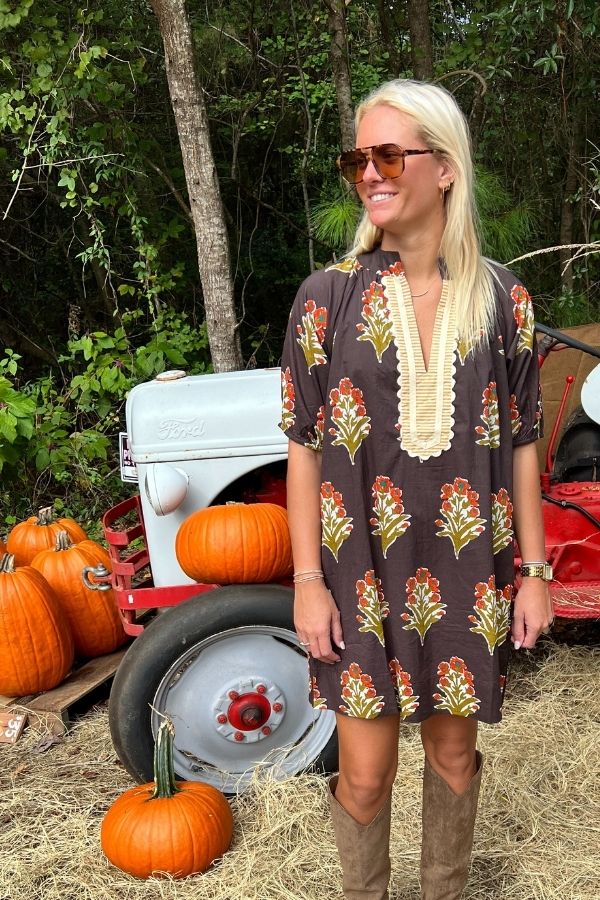 Hanover dress, brown