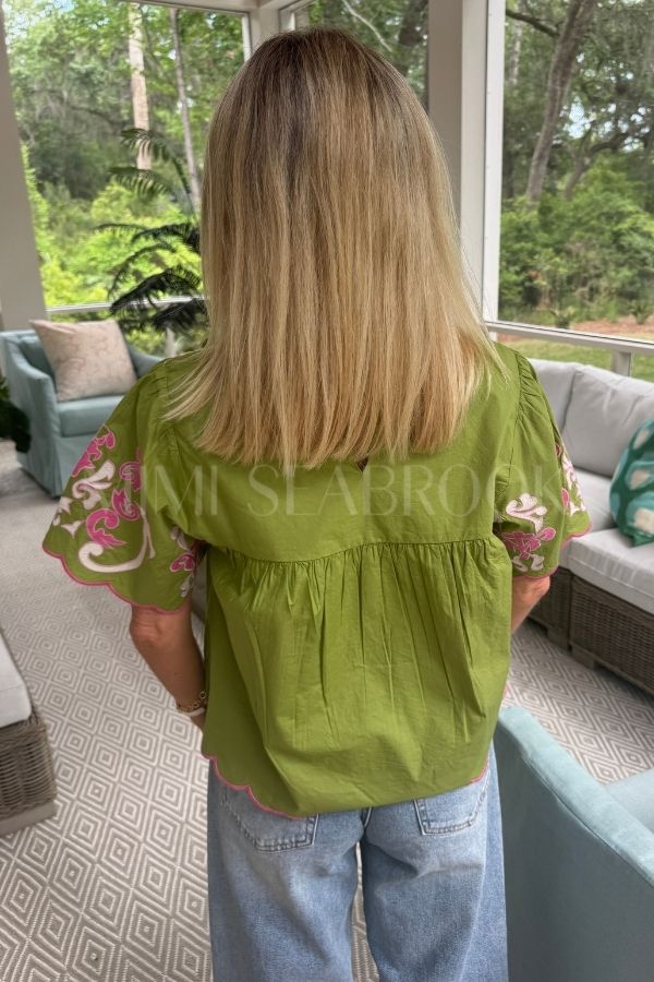 Harbison top, olive