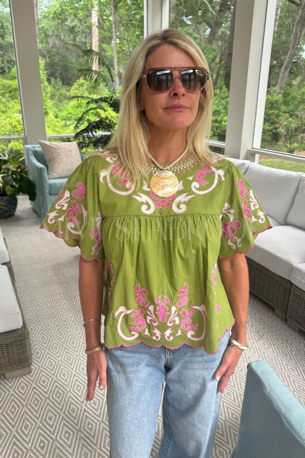 Harbison top, olive