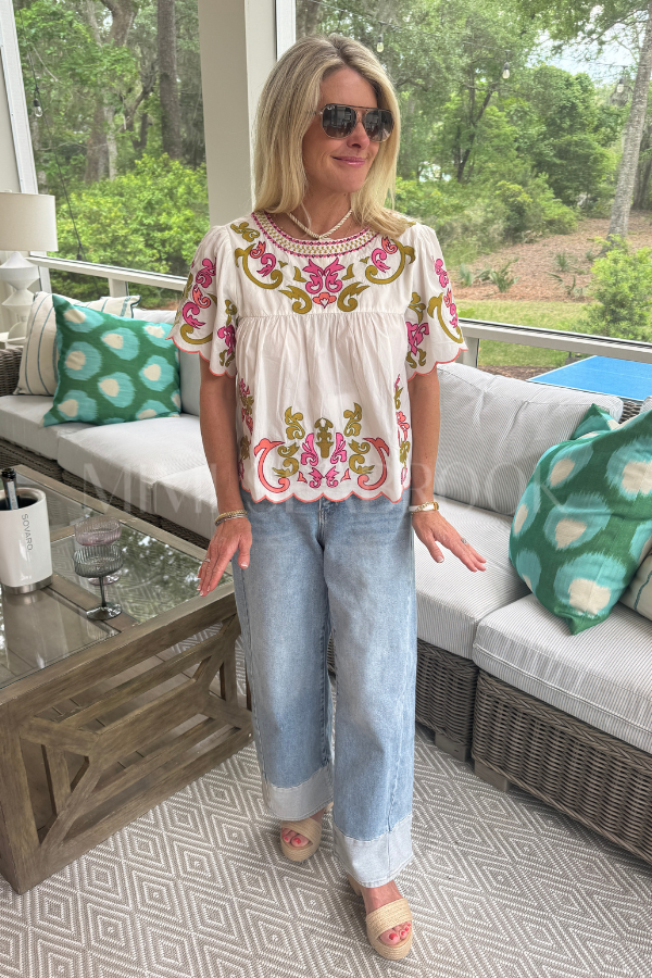 Harbison top, white