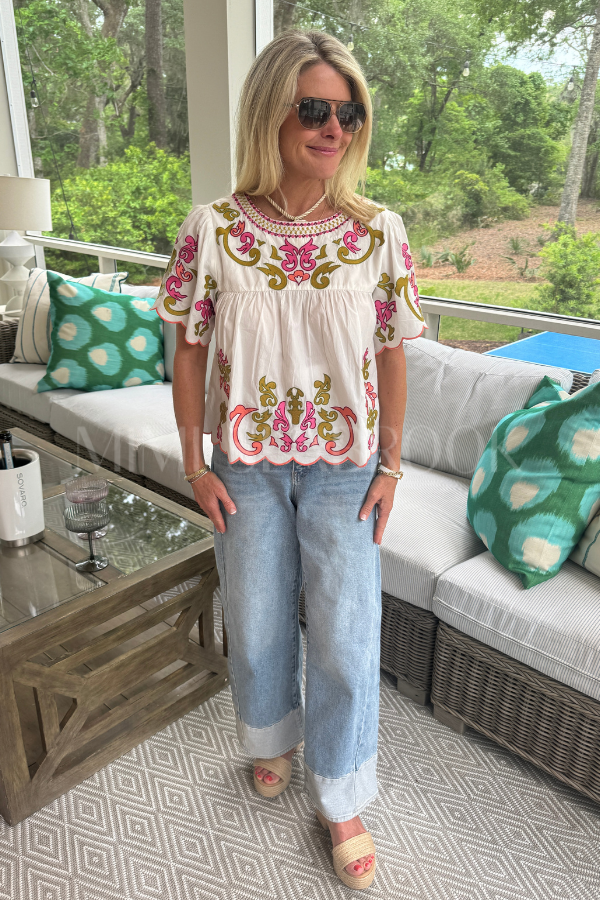 Harbison top, white