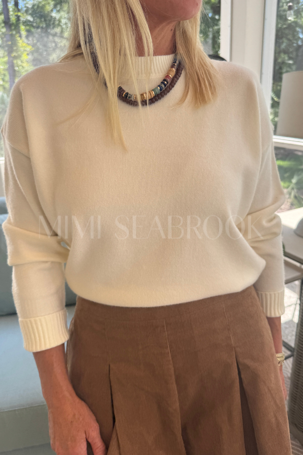 Harlee sweater, cream