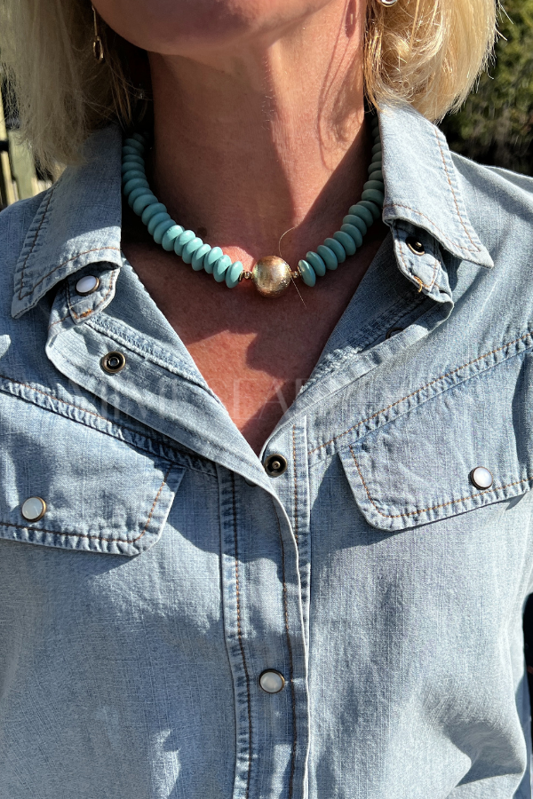 Harmony necklace, turquoise