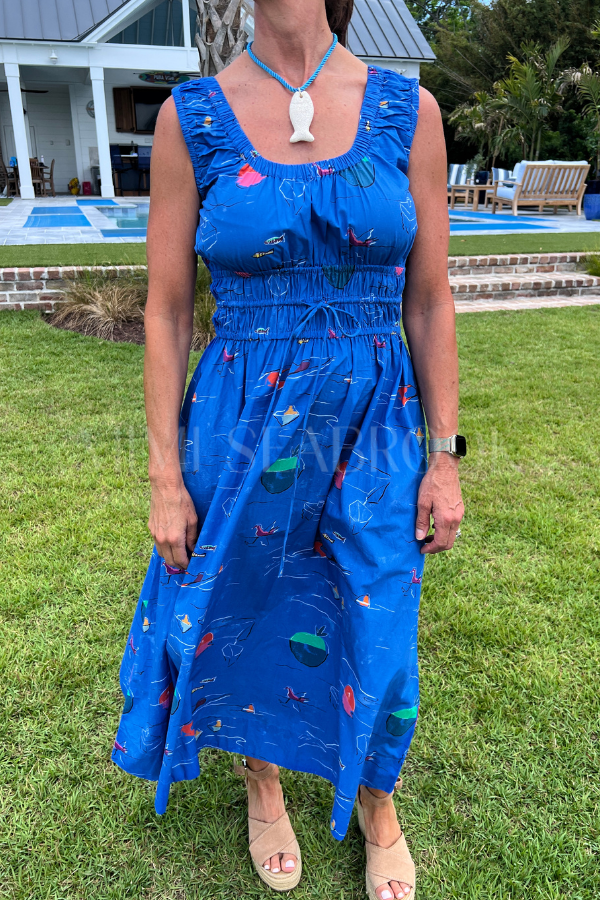 Harper Dress, Dip Blue by Oliphant