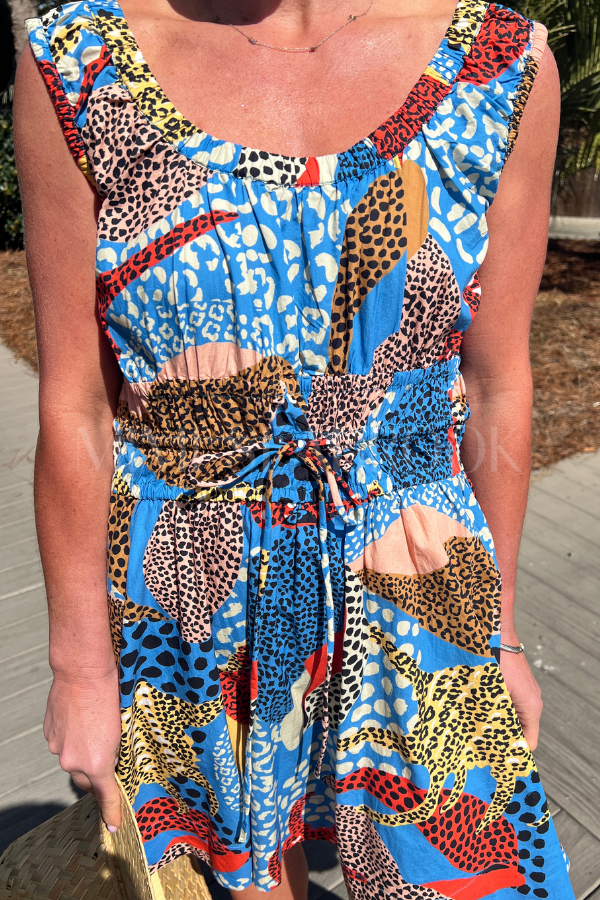 Harper Mini Dress, Nautilus Blue