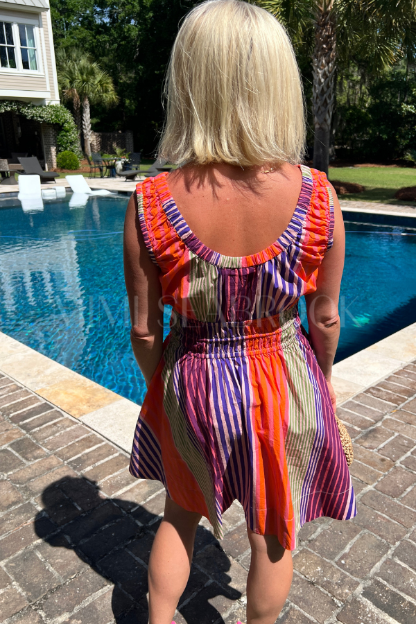 Harper Mini Dress, Wolcott Multi by Oliphant