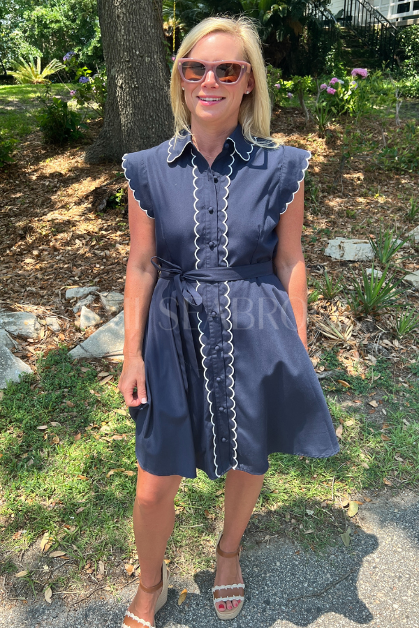Harrelson dress, navy