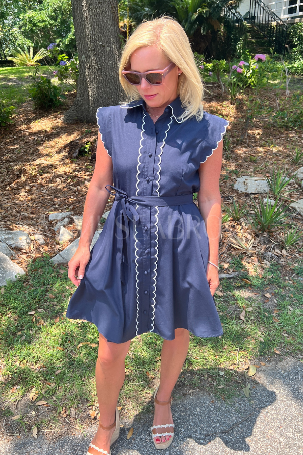 Harrelson dress, navy