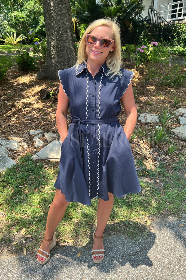 Harrelson dress, navy