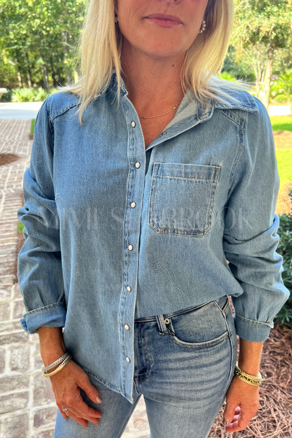 Hartline denim shirt