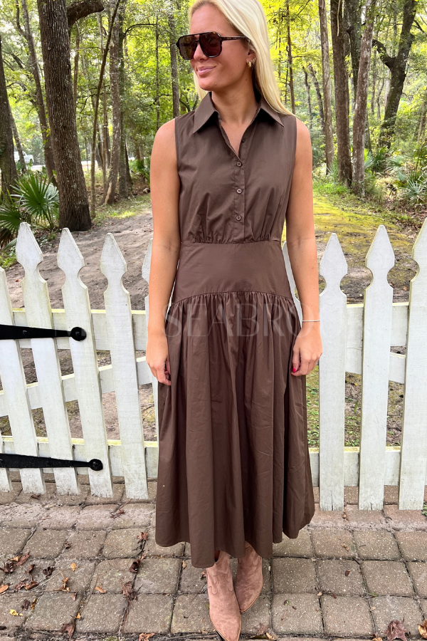 Harvest dress, brown