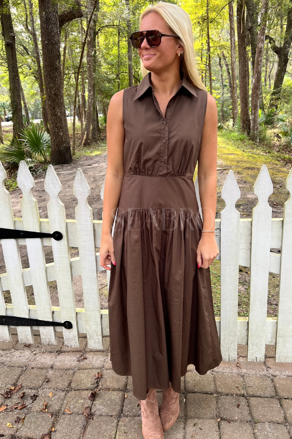 Harvest dress, brown