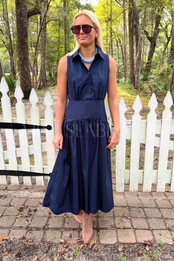 Harvest dress, navy