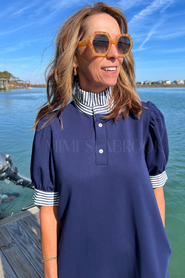 Harvey dress, navy