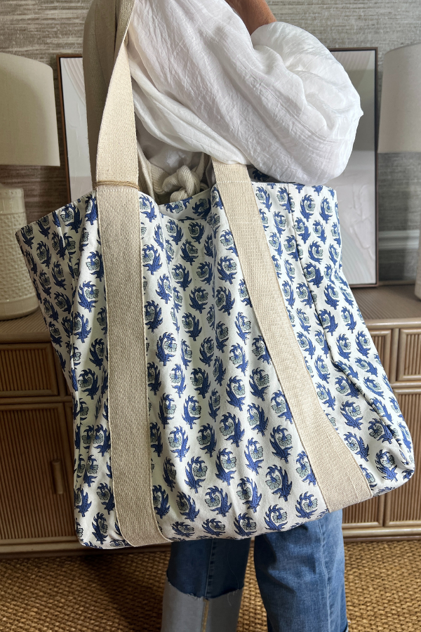 Healy tote bag, blue