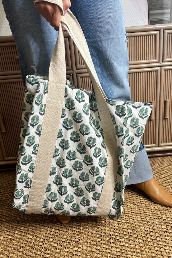 Healy tote bag, green