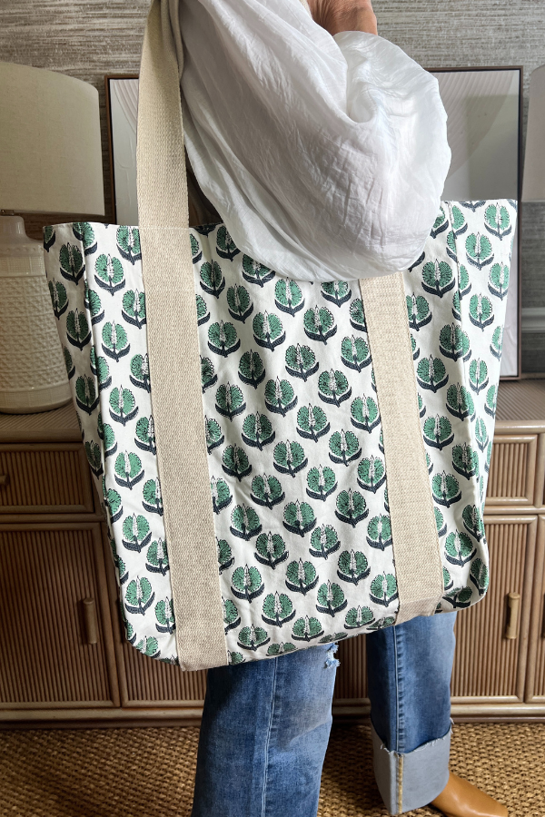 Healy tote bag, green