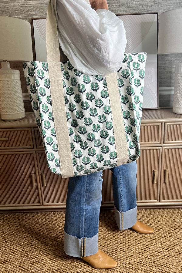 Healy tote bag, green