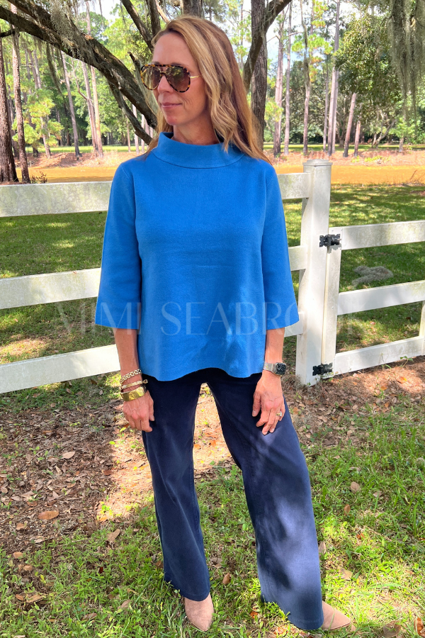 Hillcrest sweater, french blue