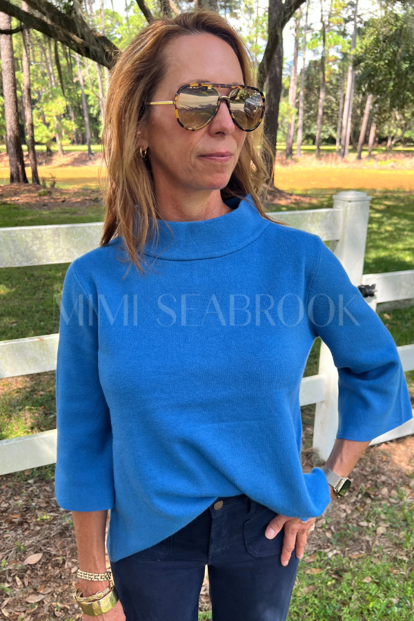Hillcrest sweater, french blue