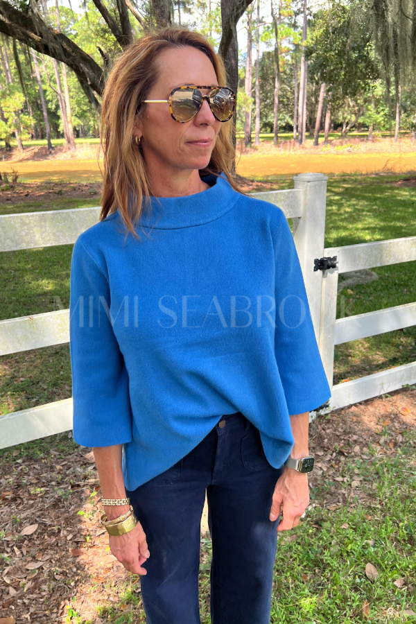 Hillcrest sweater, french blue
