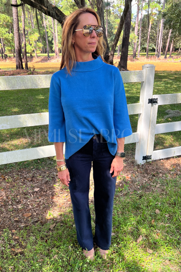 Hillcrest sweater, french blue