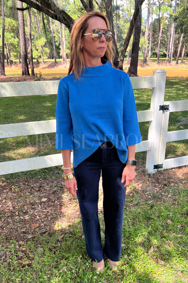 Hillcrest sweater, french blue