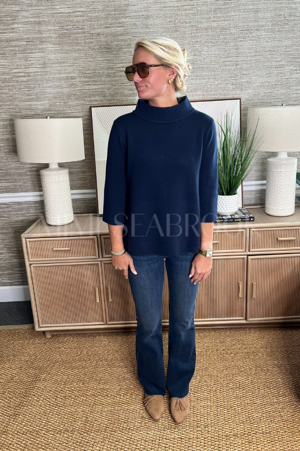 Hillcrest sweater, navy