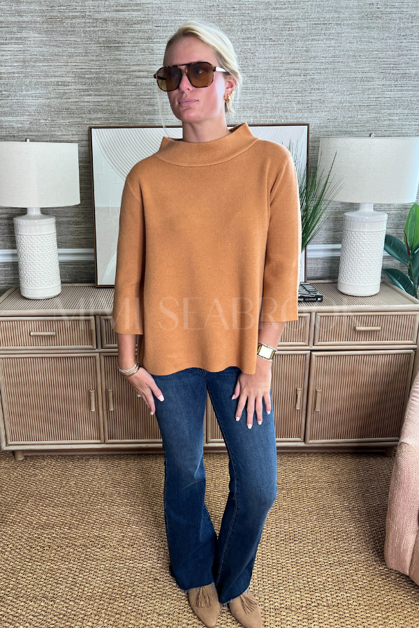 Hillcrest sweater, soft camel