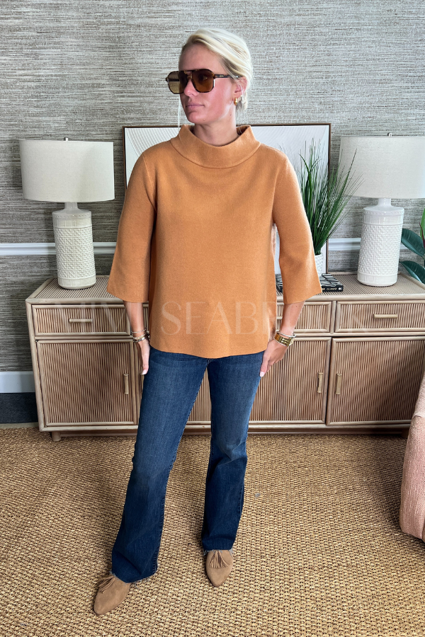 Hillcrest sweater, soft camel