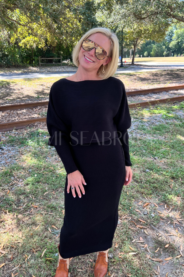 Hollett skirt set, black