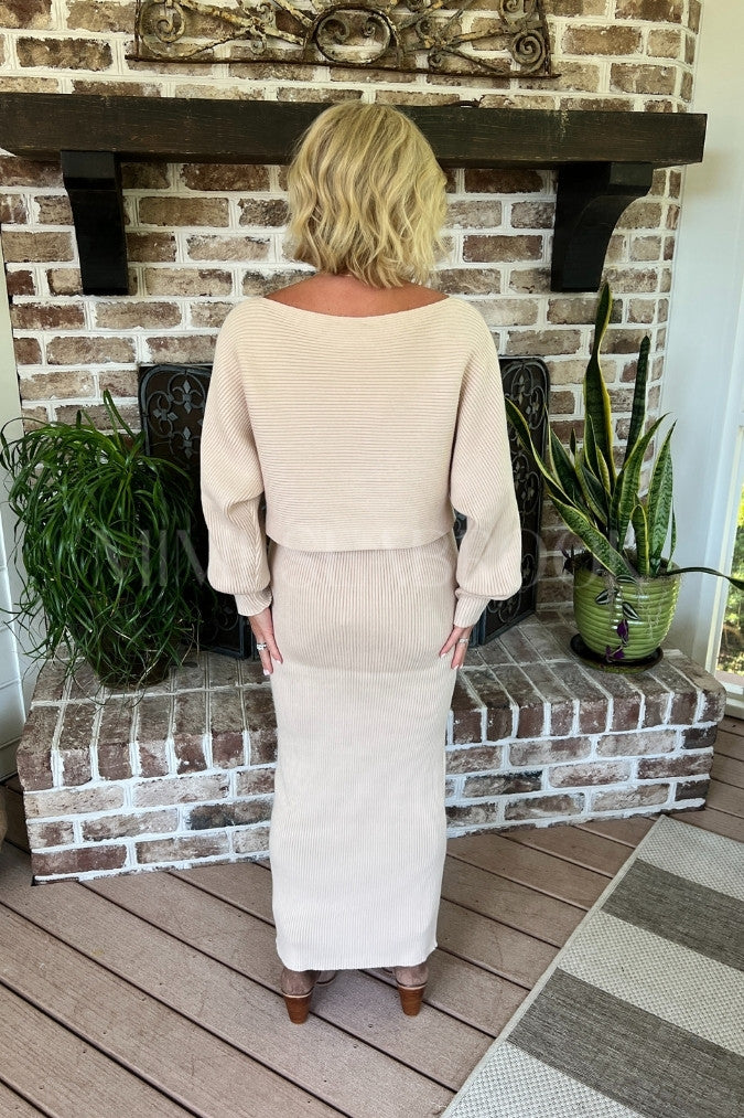 Hollett skirt set, taupe