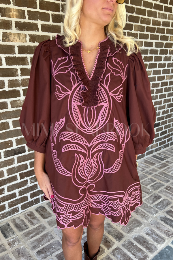 Holman dress, chocolate