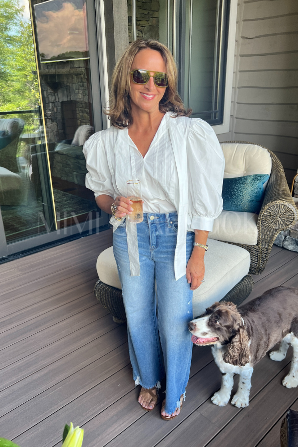Hutton top, off white