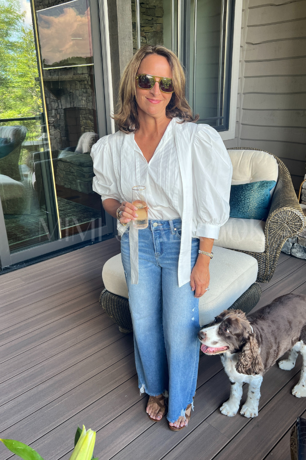 Hutton top, off white