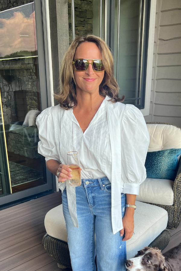 Hutton top, off white