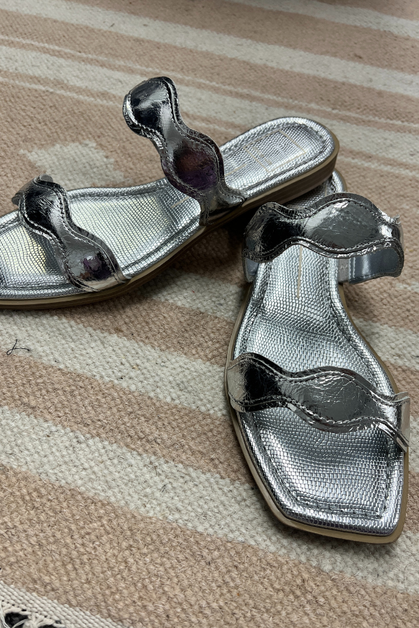 ILVA Low Sandals, silver by Dolce Vita