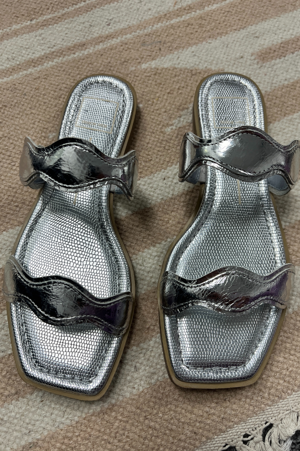 ILVA Low Sandals, silver by Dolce Vita