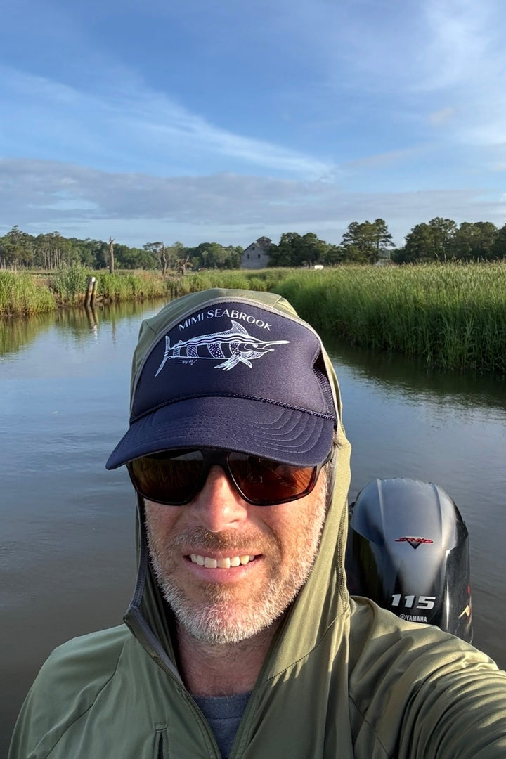 Mimi Marlin Hat x King + Pitt, navy