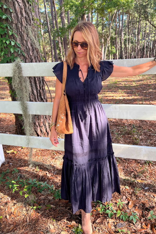 Indira Ankle Dress, black by Cleobella