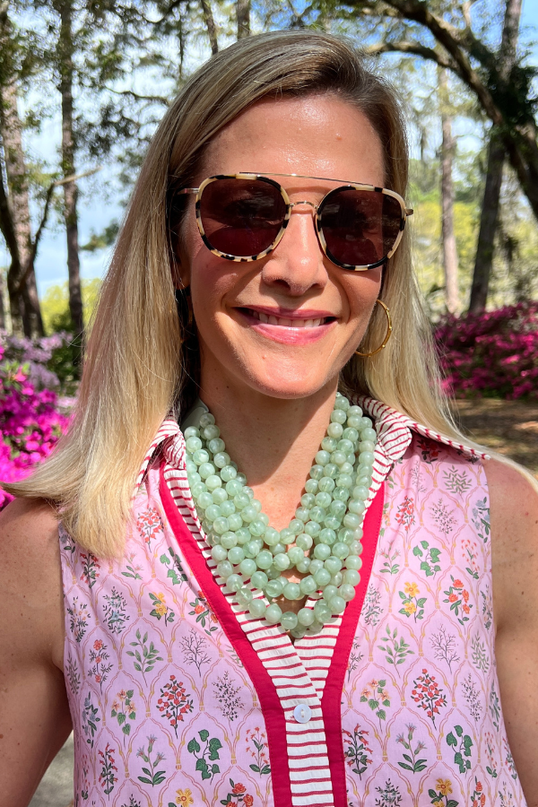 Indira necklace, green