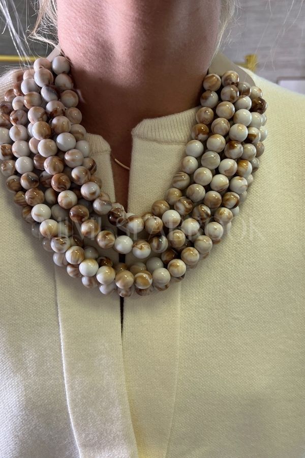 Indira necklace, ivory