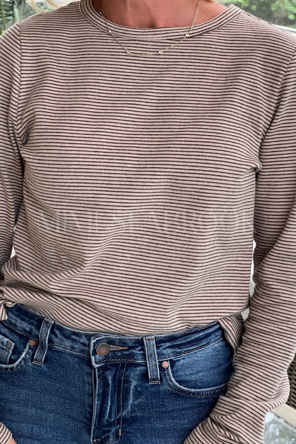 Ingram top, taupe/mocha