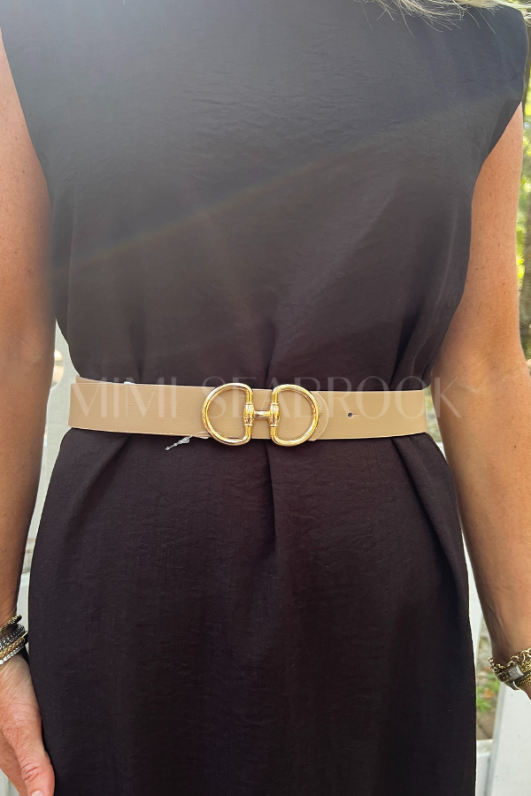 Janelle belt, taupe
