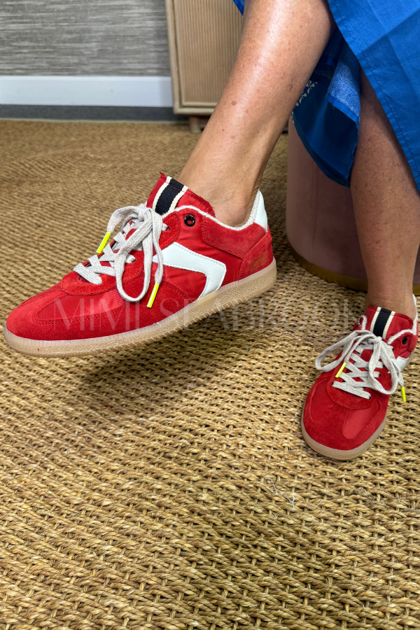 Jasmine Sneaker, red suede