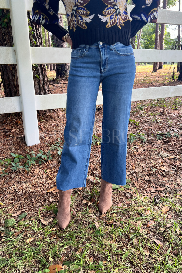 Jayda jeans, medium denim