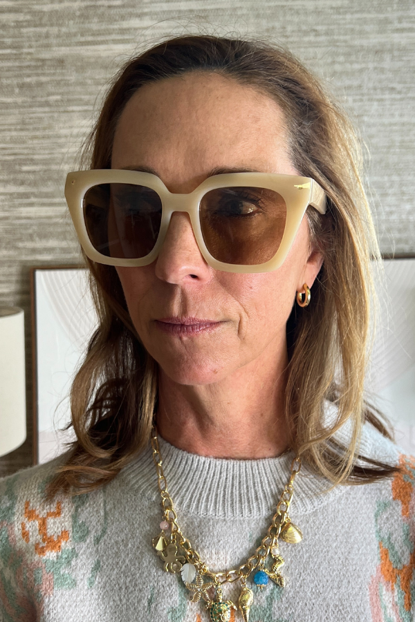 Jemma Sunglasses, vanilla/brown by I-SEA